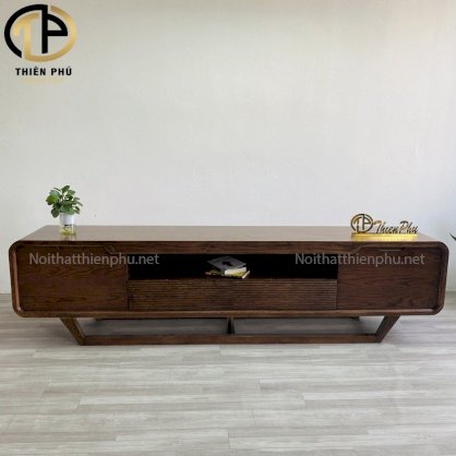 Kệ tivi chân thuyền giả màu walnut TK322