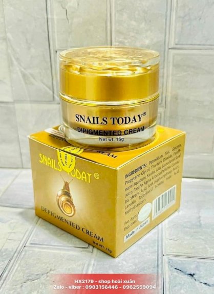 Kem dưỡng trắng da chống lão hoá giảm nhăn và sạm da Snail Today nano nhật bản - HX2179