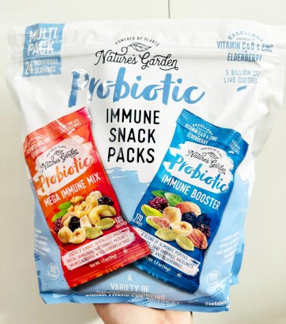 Gói hạt ngũ cốc trái cây sấy nhập Mỹ Nature's Garden Probiotic Immune Snack Packs