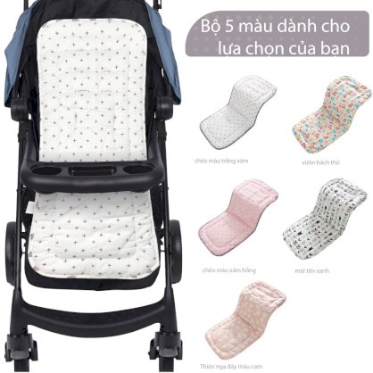 Miraclebaby - Đệm lót xe đẩy cho bé cotton