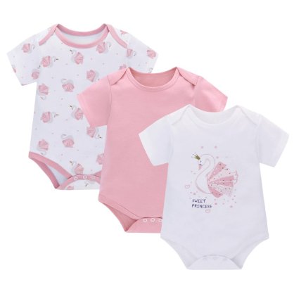 Miraclebaby - Jumpsuit/Bodysuit ngắn cho bé trai bé gái (Từ 0-12 tháng)