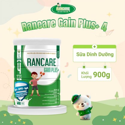 Sữa Dinh Dưỡng Rancare Gain Plus+ cho trẻ từ 2-15 Tuổi Bổ Sung Dinh Dưỡng Giúp Phát Triển Trí Tuệ Và Tầm Vóc Của Bé