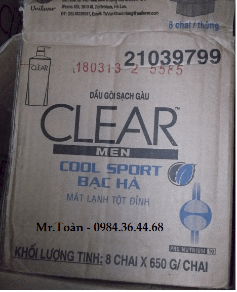 Phân phối các loại Clear ,Sunsilk,Omo,Comfort,Downy.....