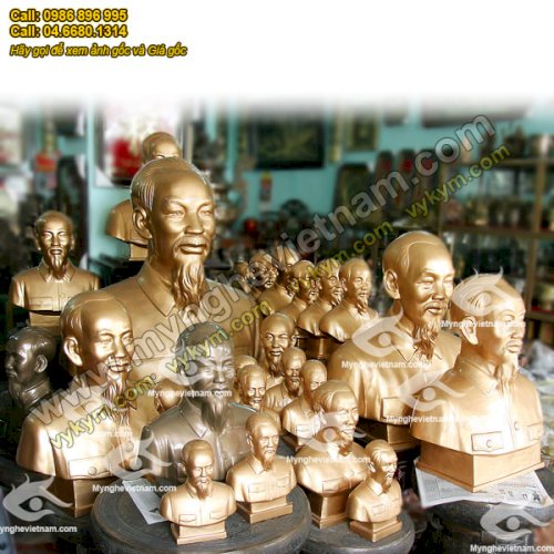 Bán tượng đồng Bác Hồ, tượng Bác bằng đồng và chất liệu nhựa tổng hợp phủ nhũ đồng, cung cấp các loại tượng đồng thờ cúng, tượng chân dung, tuong bac ho bang dong, với giá thành tốt nhất