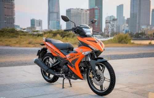 Ảnh chi tiết xe Yamaha Exciter 2018 màu cam đen giá 45 triệu tại đại lý   MuasamXecom