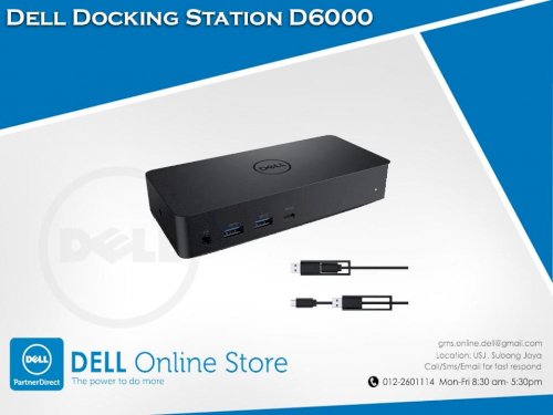 Dell D6000, Dell Dock D6000 , Dell Universal Dock D6000 -Dell Docking  Station D6000 Usb Type Va