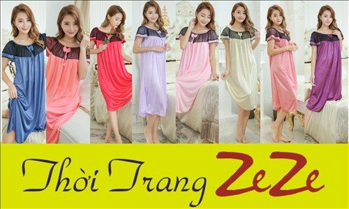 Đầm ngủ size lớn 57-85kg thời trang Zeze - 80798 (Ảnh 1)