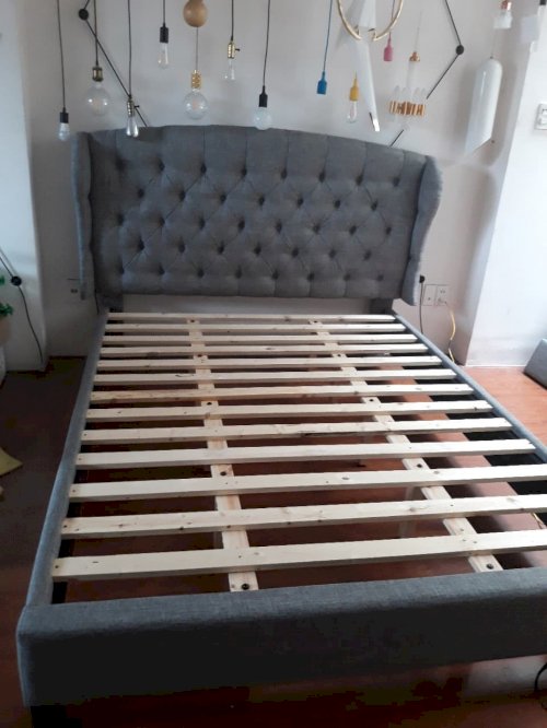 Giường ngủ cổ điển cao cấp giá rẻ bọc nệm G909 (Ảnh 19)