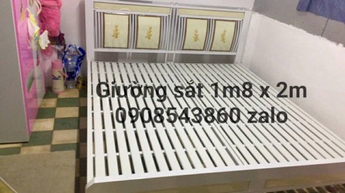 Giường sắt cao cấp giá rẻ 1m6x2m (Ảnh 4)