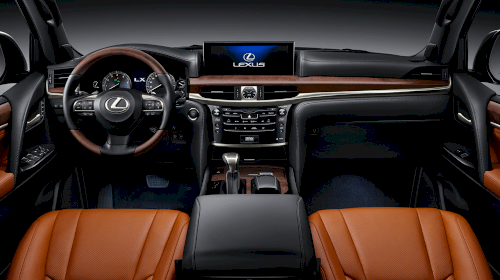 Các chi tiết trên bảng táp-lô của Lexus LX 570 2019 bố trí khoa học, gọn gàng a1