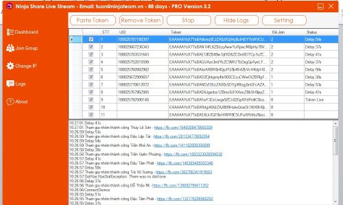 phan mem share livestream facebook phan mem ninja 3 Phần Mềm Share Livestream Lên Group, tăng View LiveStream