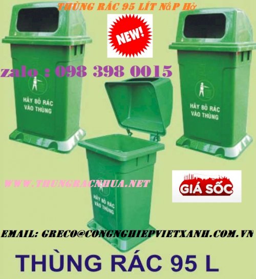 thung rac 95 lit co de