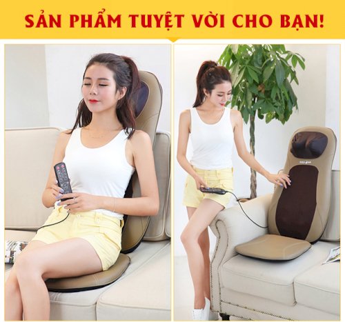 Sản phẩm đệm ghế massage nhỏ gọn, tiện dụng trong di chuyển, massage thư giãn.