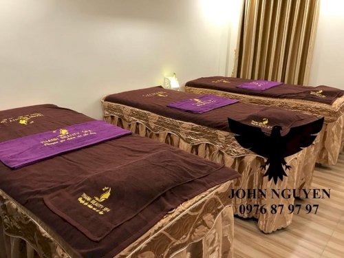 Ga giường spa vải Gấm vàng JOHN-002 (Ảnh 22)