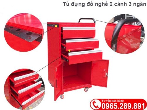 Tủ đựng dụng cụ sửa chữa 2 cánh 3 ngăn