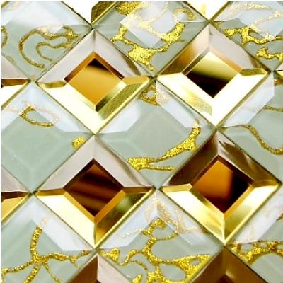 Gạch mosaic vàng trắng AL201