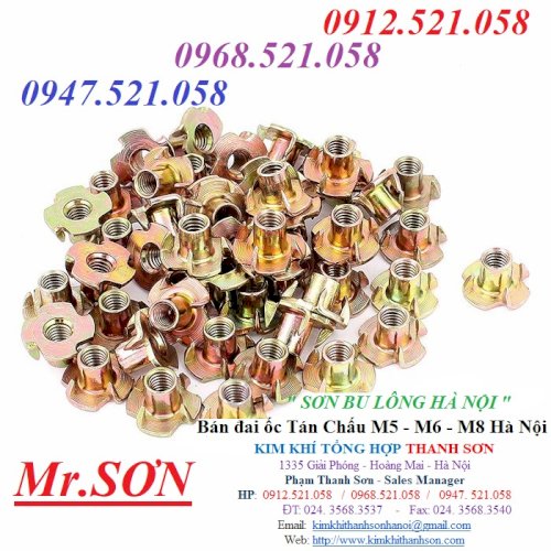 5 Ốc cấy - Tán cấy M6,M8,giá rẻ.Bán long đen gai,tán dù,ê cu chấu,ê cu cài,ê cu hãm,ê cu chụp,rẻ nhất.