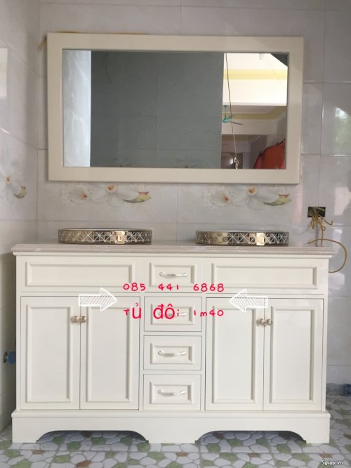 Bán tủ chậu lavabo tân cổ điển, hiện đại, tủ chậu mặt đá phòng tắm - 36