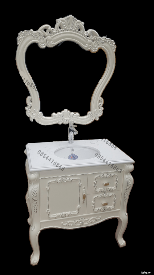 Bán tủ chậu lavabo tân cổ điển, hiện đại, tủ chậu mặt đá phòng tắm - 92