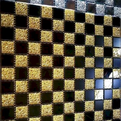 Gạch mosaic vàng đen AL110