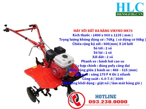 máy cày xới đất mini vikyno mk70