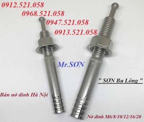 7 Nở móc kín M10,nở áo inox 304,nở 3 cánh M8...M20,nở đóng M14,đai ốc chống đề M20,ê cu rút,tán chấu..