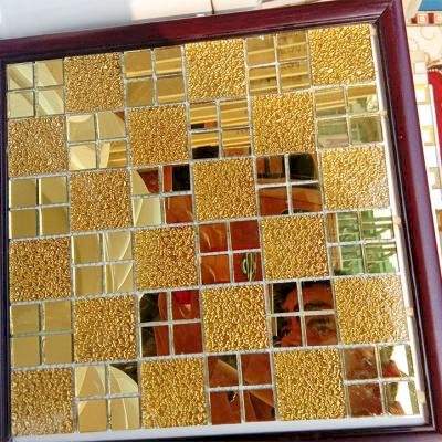 Gạch mosaic hoa văn vàng AL114