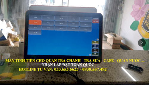 Trọn bộ máy tính tiền cho quán Trà Chanh tại Bắc Ninh