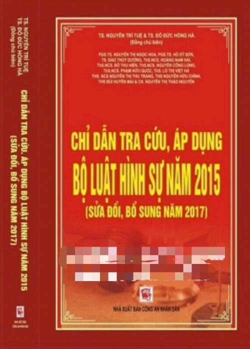 Chỉ dẫn tra cứu áp dụng bộ luật hình sự năm 2015, sửa đổi bổ sung năm 2017