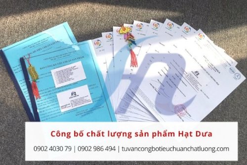 Hướng dẫn thủ tục công bố chất lượng sản phẩm hạt dưa