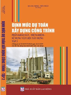 Sách Định mức dựt toán xây dựng công trình 2020 phần khảo sát