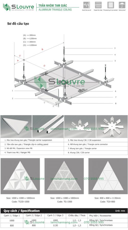 trần nhôm tam giác, trần tam giác, trần kim loại tam giác, metal triangle ceiling, aluminium triangle ceiling, trần nhôm, trần kim loại, aluminium ceiling