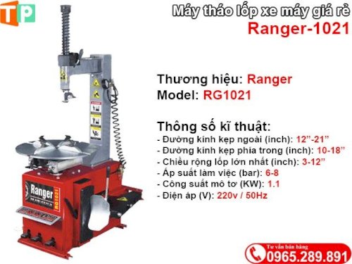 Máy tháo lốp xe máy giá rẻ Ranger