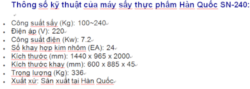 máy sấy thực phẩm Hàn quốc (Ảnh 4)