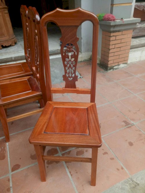 Bộ bàn ghế ăn gỗ xoan đào - Đồ gỗ Đỗ Mạnh (Ảnh 3)