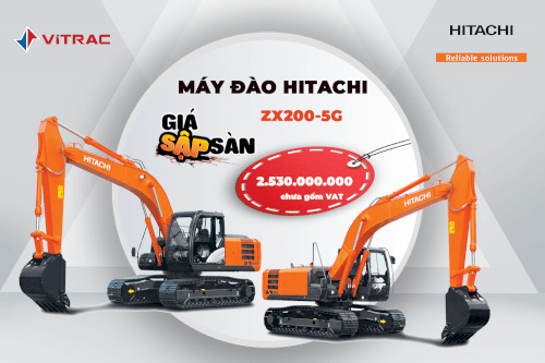 máy đào bánh xích Hitachi ZX200-5G