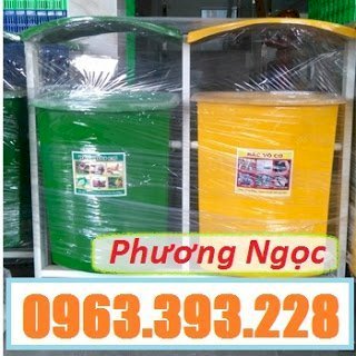 Thùng rác nhựa treo đôi 80L, thùng rác nhựa composite, thùng rác công cộng, thùn Cung-cap-thung-rac-nhua-treo-doi-80l_result