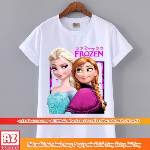 Áo thun bé gái in hình Công chúa băng giá Elsa Frozen - Áo trẻ em M2623