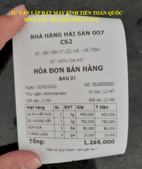 3 Bán máy pos tính tiền giá rẻ cho nhà hàng tại TpHCM