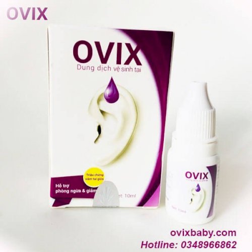 Ovix tai dùng khi viêm tai giữa