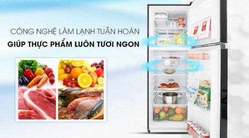 Hệ thống làm lạnh tuần hoàn hiện đại - Tủ lạnh Toshiba Inverter 233 lít GR-A28VM(UKG)