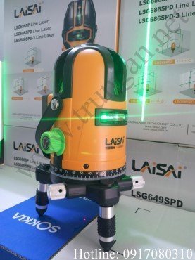 Máy bắn cos ke góc laser tia xanh Laisai LSG649SPD