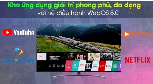 Hệ điều hành WebOS 5.0 trên tivi LG 55 inch 55NANO86TNA thân thiện, dễ sử dụng