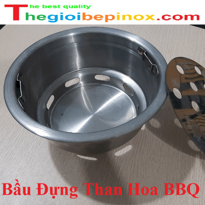 Bầu đựng than hoa BBQ cho bếp nướng tại bàn giá rẻ