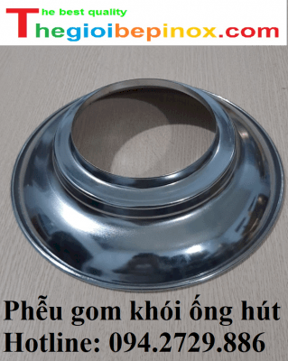 Phễu gom khói ống hút khói mùi tại bàn