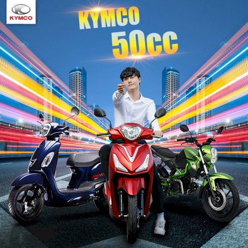 Xe 50cc thương hiệu Kymco chất lượng dành cho học sinh