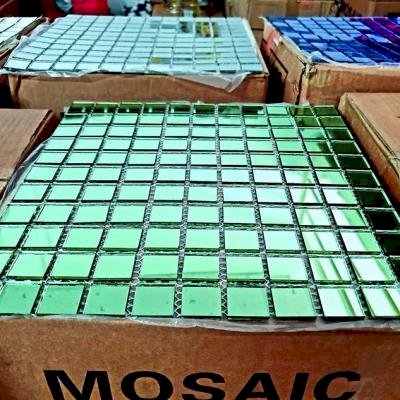 Gạch mosaic gương xanh ngọc AL302