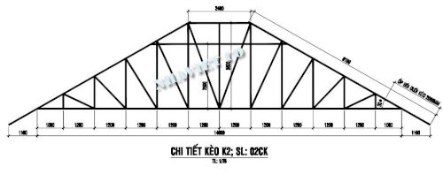 kết cấu khung kèo 2 lớp