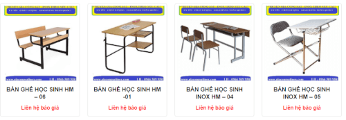 Cung cấp bàn ghế học sinh cao cấp