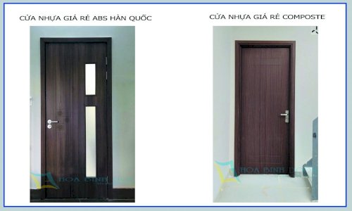 SO SÁNH CỬA NHỰA GIÁ RẺ ABS HÀN QUỐC VÀ CỬA NHỰA GIÁ RẺ COMPOSTE